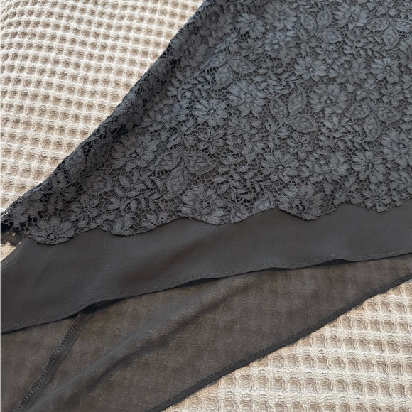 Zara Black Floral Lace Top - Picture 8 of 9